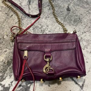 Rebecca Minkoff mini MAC Purple Crossbody Bag